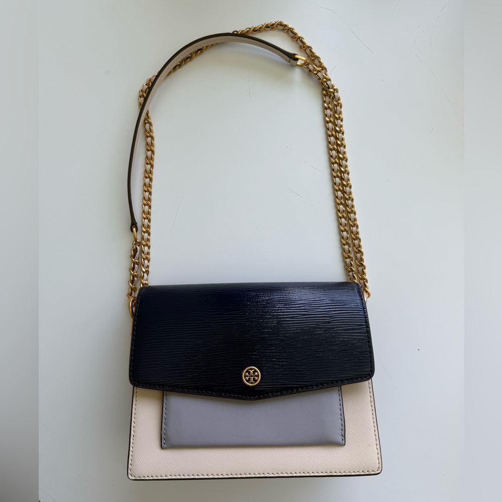 Tory Burch Robinson colorblock double strap convertible shoulder bag